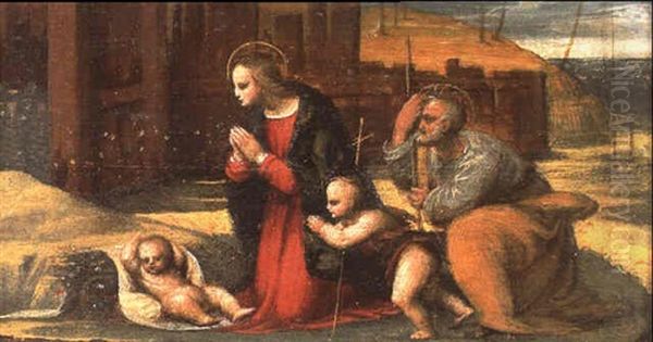 La Sainte Famille Avec Saint Jean Baptiste - view 1