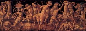 A Battle Of Romans Against Barbarians by Amico Aspertini