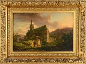 Paysage A La Vieille Eglise by Hendrick Van Assche