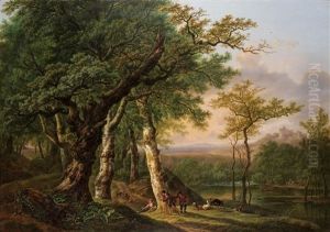 Landscape With Figures by Hendrick Van Assche