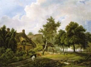 Veerhoeder Bij De Hoeve by Hendrick Van Assche