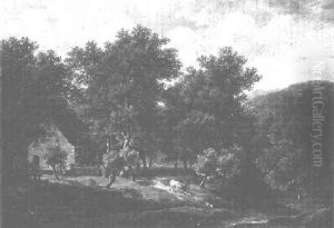 Wassermuhle An Der Furt by Hendrick Van Assche