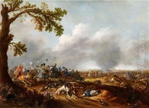 Gustavus Adolphus Of Sweden At The Battle Of Lutzen by Jan Asselijn
