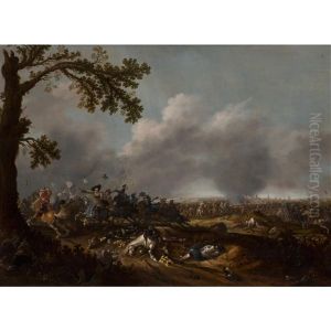La Bataille De Lutzen Du Roi Gustave Ii Adolphe De, Suede by Jan Asselijn