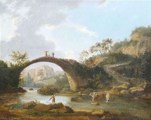 Flusslandschaft Mit Hirten Und Vieh by Jan Asselijn