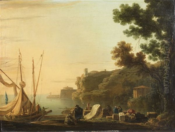 Dechargement De Marchandises Dans Un Port Mediterraneen - view 1