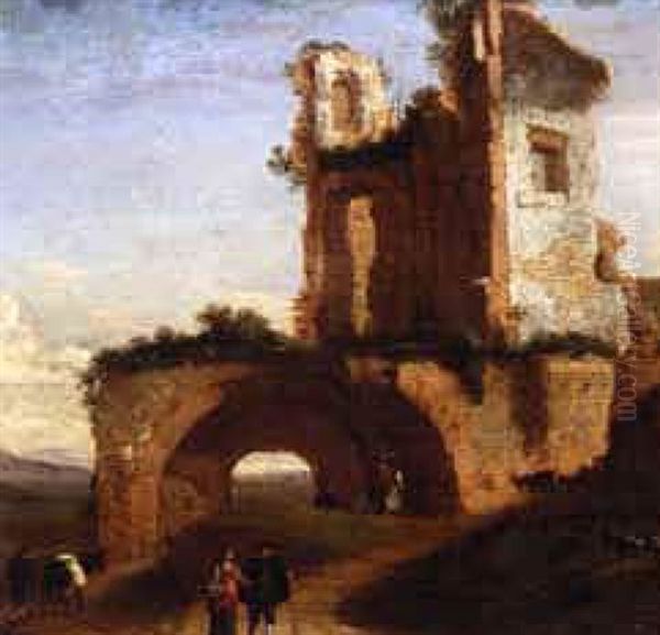 Ruins Of An Imperial Tomb In The Roman Campagna - view 1