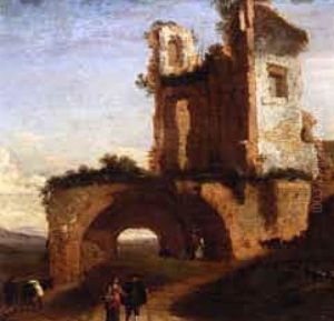 Ruins Of An Imperial Tomb In The Roman Campagna