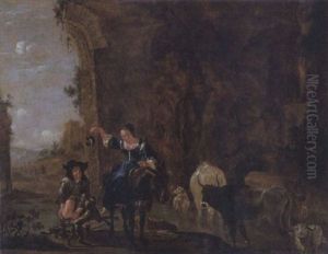 Herdsman With Animals In A Landscape Herdsman With Animals In A Landscape