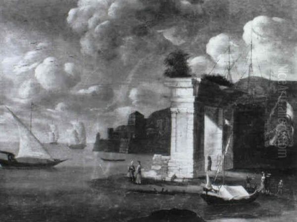 Suedlicher Hafen Mit Einem Triumphbogen - view 1