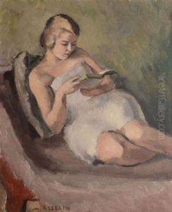 La Liseuse A La Meridienne by Maurice Asselin