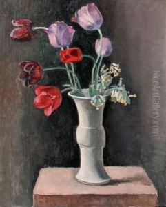 Vase De Tulipes by Maurice Asselin