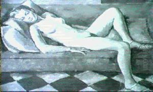 Nu Feminin Allonge by Maurice Asselin