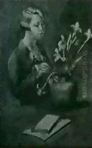 Madchen Mit Blumen by Maurice Asselin