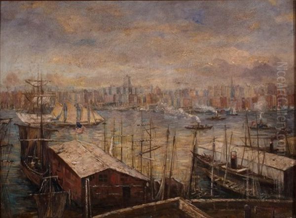 New York Skyline From Brooklyn - view 1