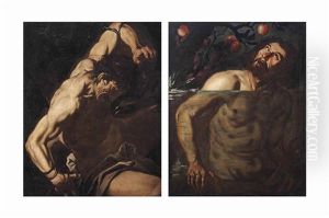 Prometheus; And Tantalus by Gioacchino Assereto