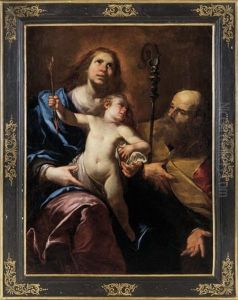 Madonna Col Bambino E Sant'agostino