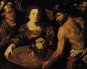 Salome Con La Testa Del Battista by Gioacchino Assereto
