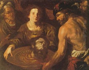 Salome Con La Testa Del Battista E Altre Figure by Gioacchino Assereto