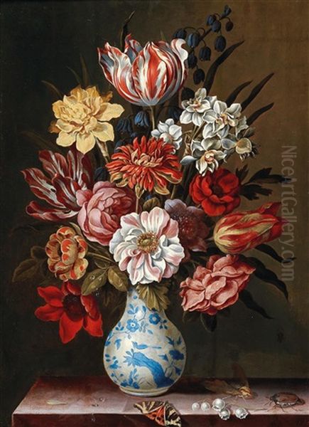 A Flower Still Life With Tulips - view 1