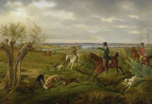 Count Halm On His Basedow Estate With Seedorf Manor And The Malachinersee In The Distance by Adam Albrecht