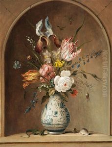 Still Life Of Flowers by Balthasar Van Der Ast