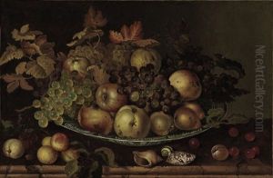 Fruit In A Wan-li Kraak With Shells And Other Fruit On A Table thumbnail