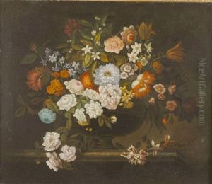 Still Life With Flowers In An Amphora by Balthasar Van Der Ast
