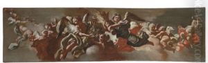 Allegory Of Plenty - A Bozzetto For A Ceiling Decoration