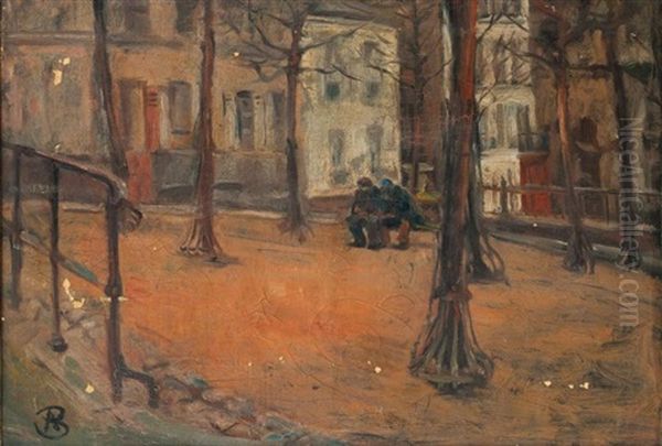 Hommes Assis Sur Un Banc - view 1