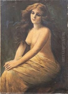 Elegante Nue Au Drape