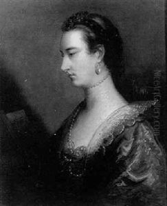 Portrait Of A Lady Reading A Book by John Astley