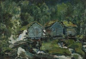 Kvernhus Ved Eikaas by Nikolai Astrup