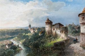 Weitlaufige Landschaft Am Rhein by Nicolai Von Astudin