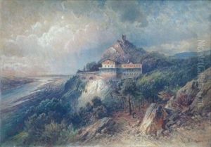 Landscape With A Mountain House by Nicolai Von Astudin