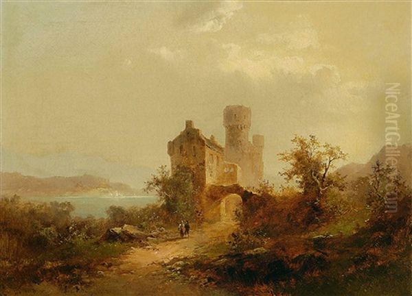 Burg Am Flussufer - view 1
