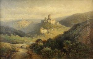 Blick Auf Die Burgen Im Liesertal Bei Manderscheid