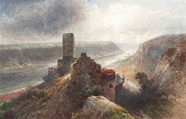 Ansicht Der Burg Gutenfels Am Rhein - view 1