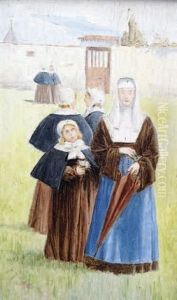 Religieuses Dans Un Couvent