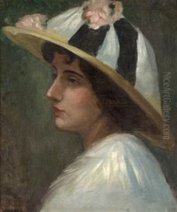 Dama Con Sombrero by Enrique Atalaya