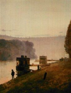 Bord De La Riviere, Effet De Brume by Enrique Atalaya