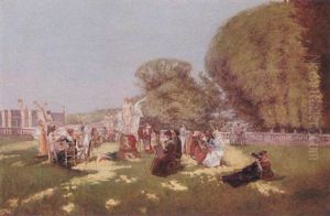 Painting In The Park by Enrique Atalaya