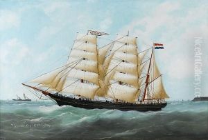 The Ship 'victoria' Leaving Le Havre