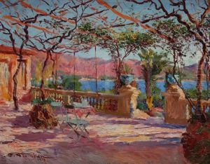 Terrasse A Antibes, 1918 by Charles Garabed Atamian