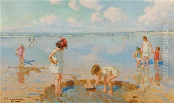 Kinder Am Strand - view 1