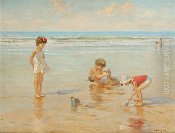 Les Enfants Et Le Chateau De Sable - view 1