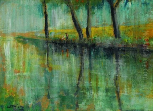 Sommerliche Flusslandschaft - view 1