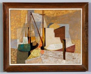 Abstract Harbor Scene Abstract Harbor Scene