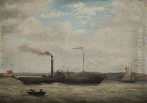 The Paddle-steamer 'prince' Proceeding Up The River Lee To Cork The Paddle-steamer 'prince' Proceeding Up The River Lee To Cork