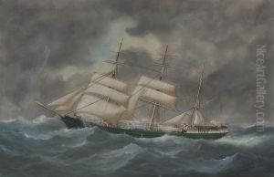 Seilskuten Pericles by Marie-Edouard Adam Of Le Havre